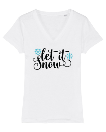 Let it Snow Xmas White
