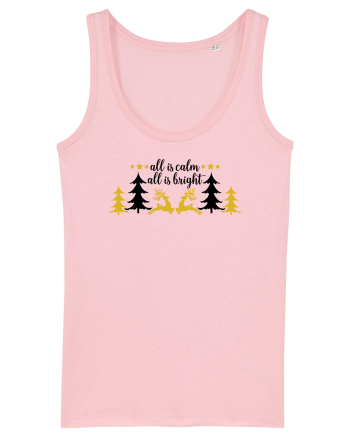 All is Bright Xmas Cotton Pink