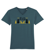 All is Bright Xmas Tricou mânecă scurtă guler V Bărbat Presenter