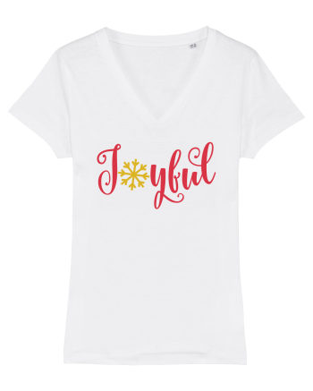 Joyful Xmas Red White
