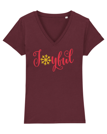 Joyful Xmas Red Burgundy