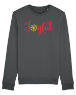 Joyful Xmas Red Bluză mânecă lungă Unisex Rise