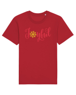 Joyful Xmas Red Tricou mânecă scurtă Unisex Rocker