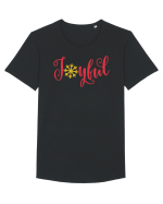 Joyful Xmas Red Tricou mânecă scurtă guler larg Bărbat Skater