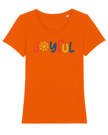 Joyful Xmas Yellow Bright Orange