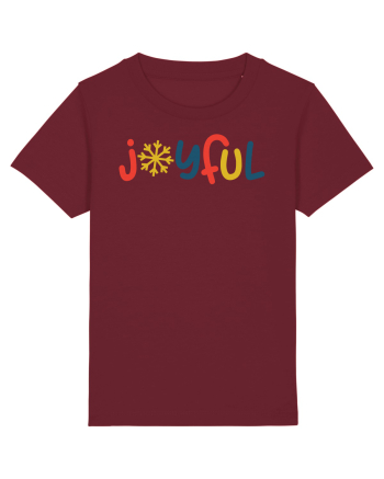 Joyful Xmas Yellow Burgundy