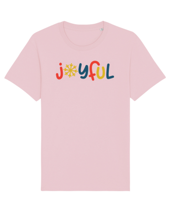 Joyful Xmas Yellow Cotton Pink