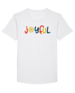 Joyful Xmas Yellow Tricou mânecă scurtă guler larg Bărbat Skater