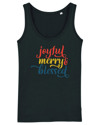 Joyful Merry Blessed Black