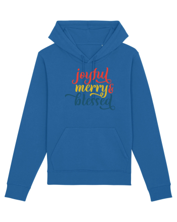 Joyful Merry Blessed Royal Blue