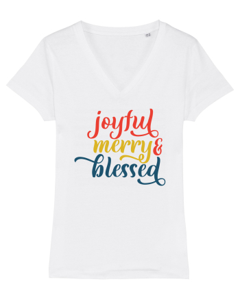 Joyful Merry Blessed White