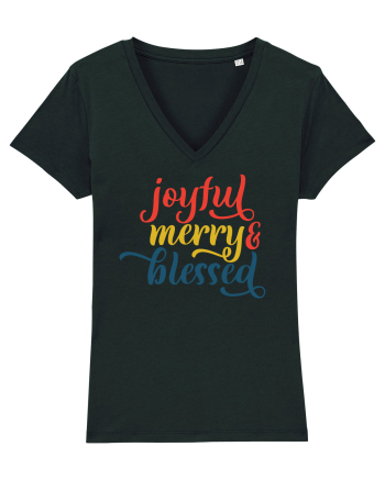 Joyful Merry Blessed Black