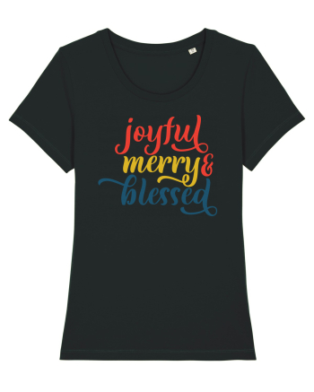 Joyful Merry Blessed Black