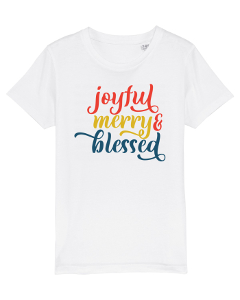 Joyful Merry Blessed White