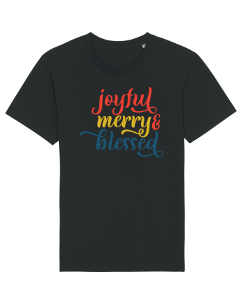 Joyful Merry Blessed Black