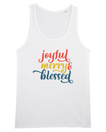 Joyful Merry Blessed White