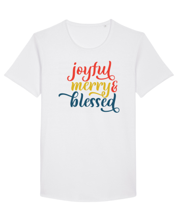 Joyful Merry Blessed White