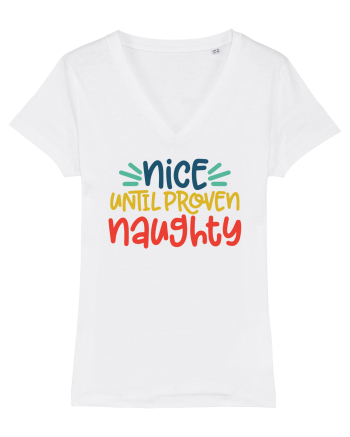 Nice Until Proven Naughty White
