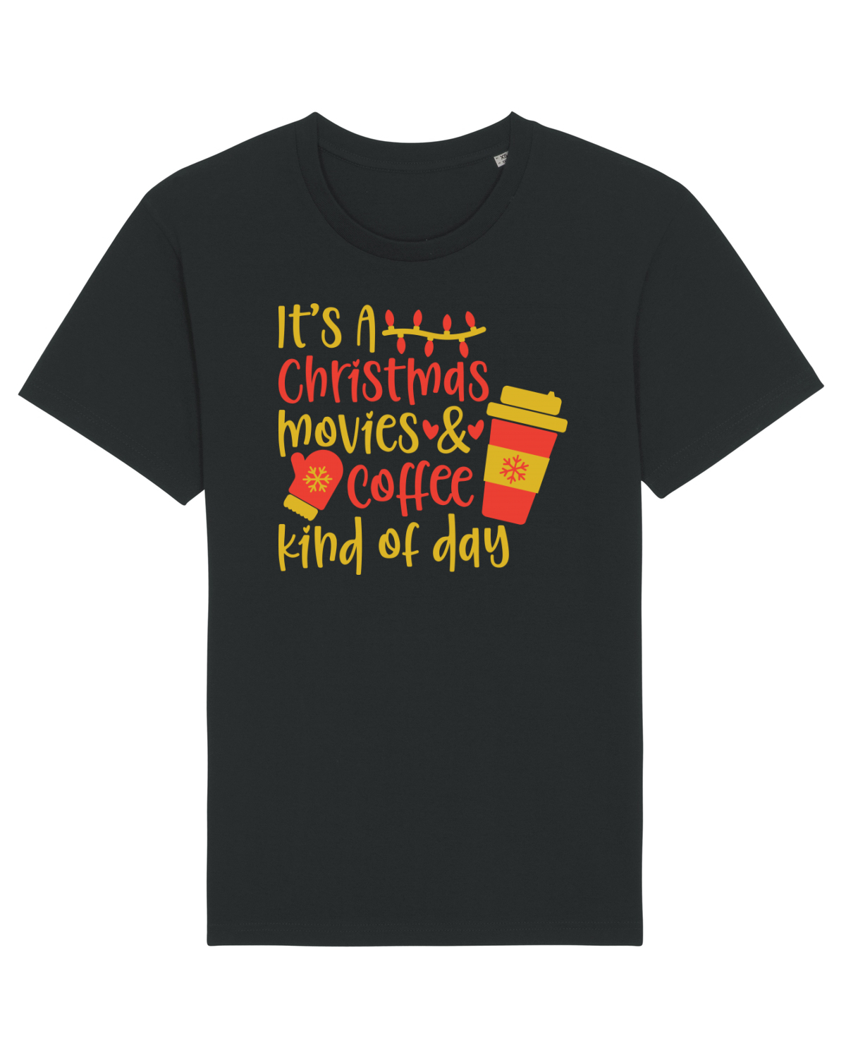 Tricou mânecă scurtă Unisex Rocker Black