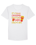 Xmas Coffee kind of Day Tricou mânecă scurtă guler larg Bărbat Skater