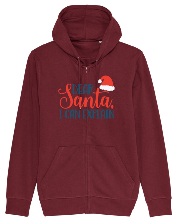 Dear Santa I can Explain Burgundy