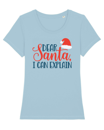 Dear Santa I can Explain Sky Blue
