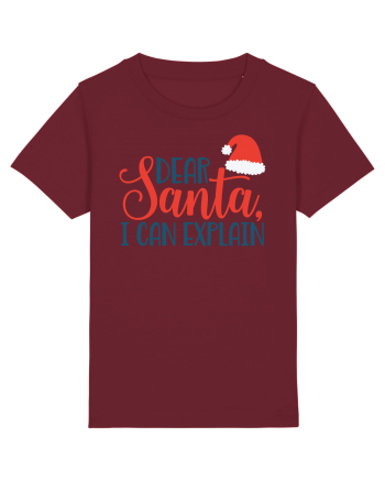 Dear Santa I can Explain Burgundy