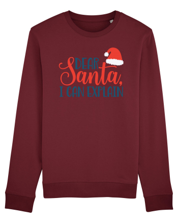 Dear Santa I can Explain Burgundy