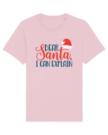 Dear Santa I can Explain Cotton Pink
