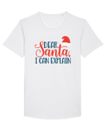Dear Santa I can Explain Tricou mânecă scurtă guler larg Bărbat Skater
