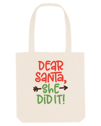 Dear Santa She did it Natural