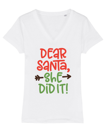 Dear Santa She did it White