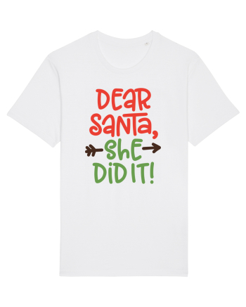 Dear Santa She did it White