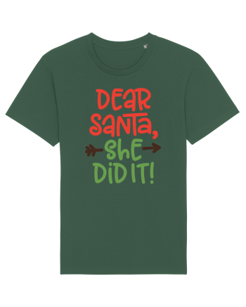 Dear Santa She did it Bottle Green