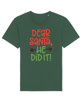 Dear Santa he did it Bottle Green