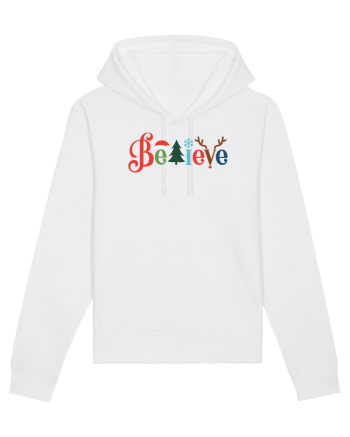 Believe Xmas Tree White