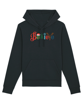 Believe Xmas Tree Black