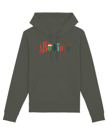 Believe Xmas Tree Khaki