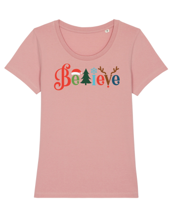 Believe Xmas Tree Canyon Pink