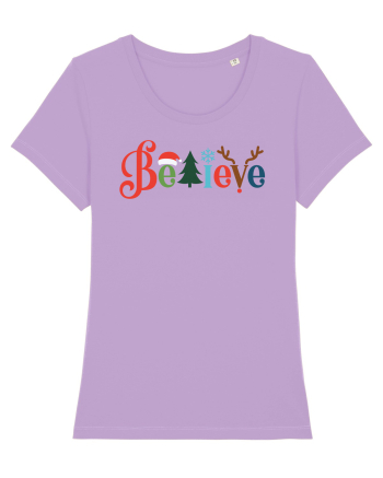 Believe Xmas Tree Lavender Dawn
