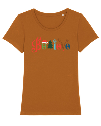 Believe Xmas Tree Roasted Orange