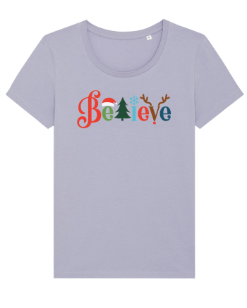 Believe Xmas Tree Lavender