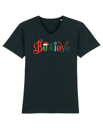 Believe Xmas Tree Black