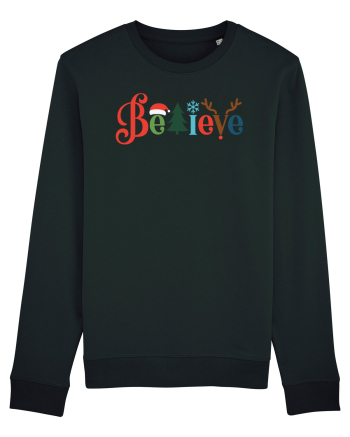 Believe Xmas Tree Black