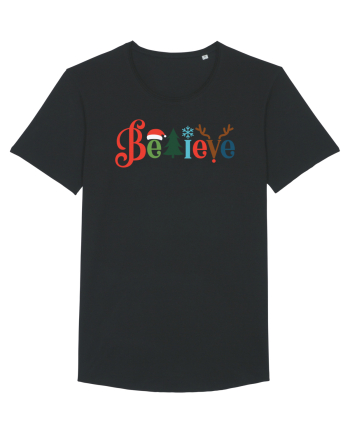 Believe Xmas Tree Black