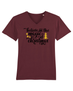 Believe in the magic of Xmas Tricou mânecă scurtă guler V Bărbat Presenter