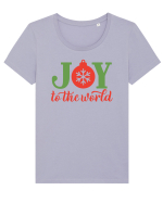 Joy to the World Tricou mânecă scurtă guler larg fitted Damă Expresser