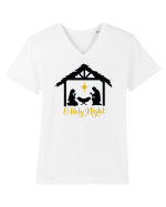 O Holy Night Tricou mânecă scurtă guler V Bărbat Presenter