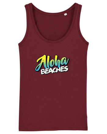 Aloha Beaches Burgundy