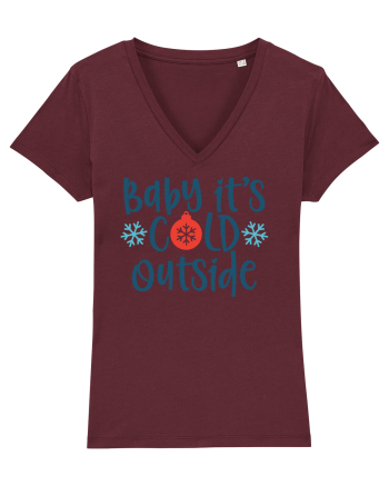 Baby Its Cold Outside Burgundy
